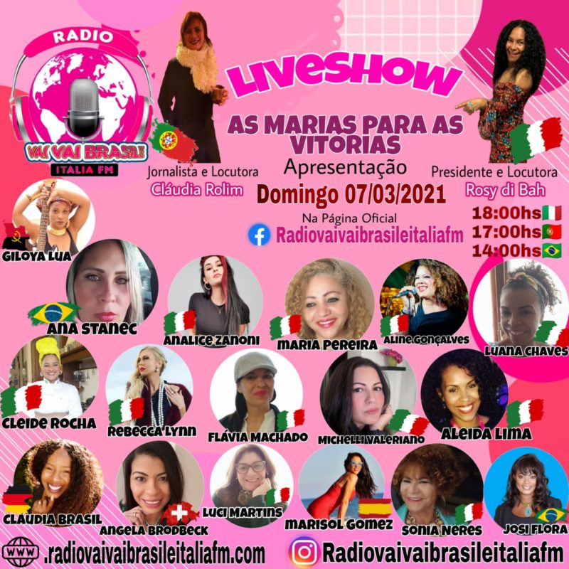 Vai Vai Brasile Itália FM, conta com a participação de 36 mulheres!