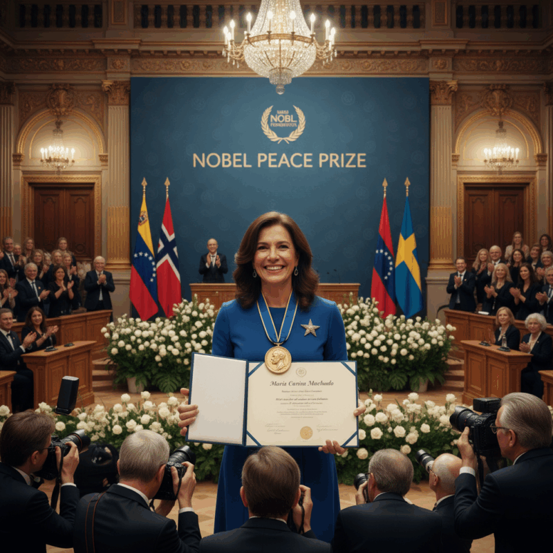 O silencio de Brasília - Do ponto de vista conotativo e semântico, o título Nobel da Paz não se encaixa bem com a atuação de María Corina Machado, já que ela...