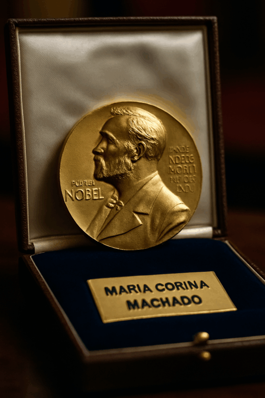 O silencio de Brasília - Do ponto de vista conotativo e semântico, o título Nobel da Paz não se encaixa bem com a atuação de María Corina Machado, já que ela...