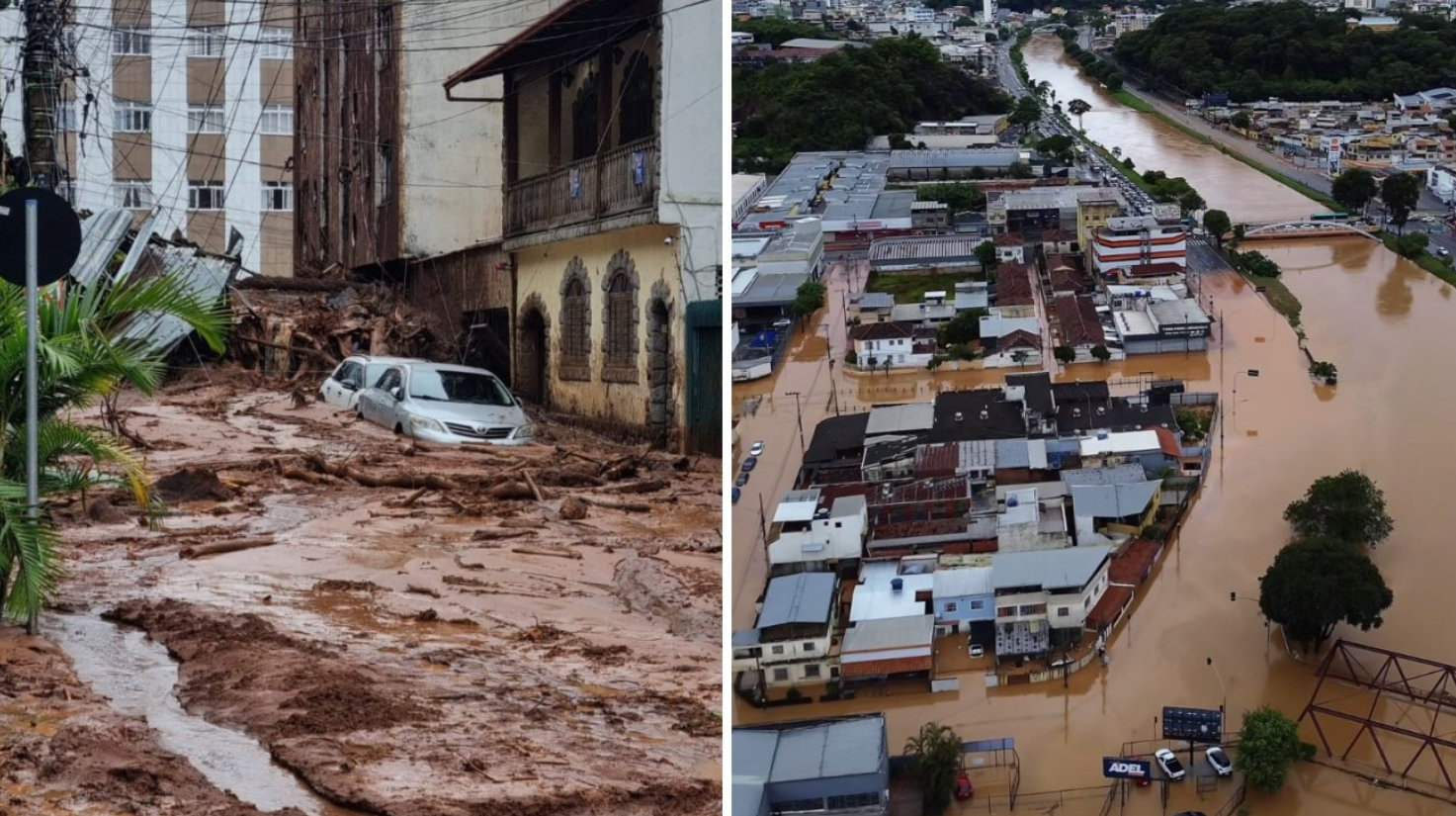 Solidariedade aos irmãos mineiros 1 Nossos irmãos mineiros, berço sagrado do Brasil que deu ao mundo Santos Dumont, Pelé, Tiradentes e tantos outros gênios, enfrentam agora um devastador temporal